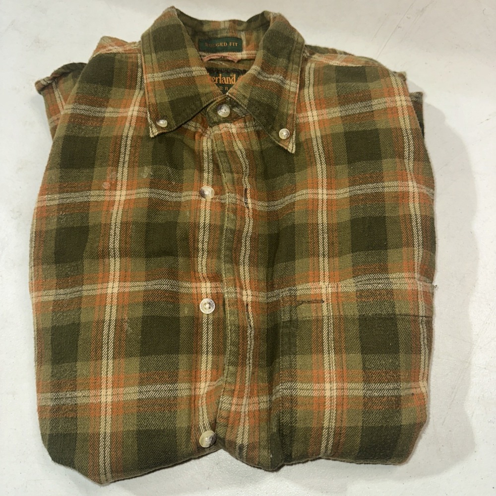 Timberland Weathergear Womens Plaid Button Up Shirt Long Sleeve XS